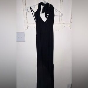 7th Ray Classic Black Maxi Dress